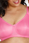 Zivame True Curv Single Layered Non Wired 3/4th Coverage Super Support Bra - Ibis Rose — thumbnail 4